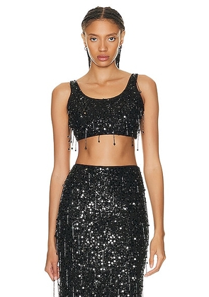 SIMKHAI Karlena Crop Top in Black - Black. Size 8 (also in ).