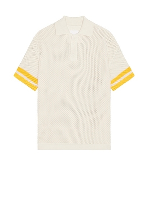 Givenchy Knitted Polo Shirt in Ivory - White. Size S (also in ).