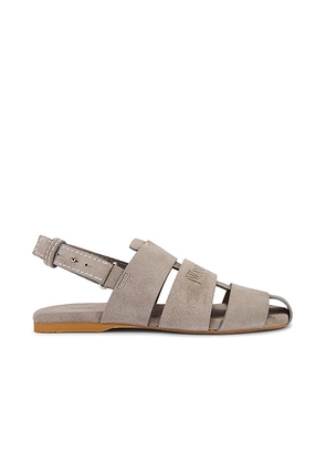 JW Anderson Stripe Flat Sandal in Grey - Grey. Size 40 (also in 41).