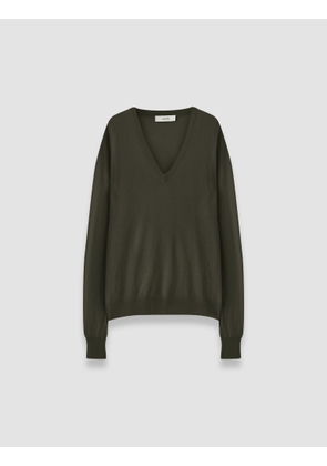 Cashair V Neck Jumper - M