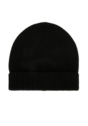 Guest In Residence Rib Cuff Beanie in Black - Black. Size all.