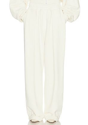 Helsa The Full Sweatpants in Fleece in White - White. Size XL (also in ).