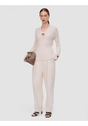 Jardin Silk Cotton Rib Jumper - L