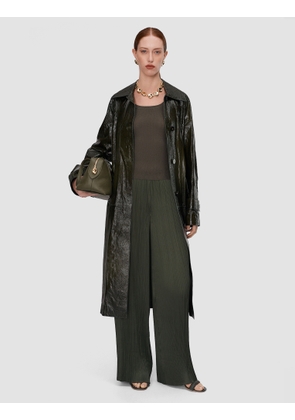 Amber Pleated Satin Trousers - Regular / 32