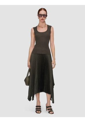 Alaou Linen Blend Knit Vest Top - L