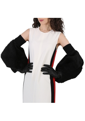 Burberry Black Chenille Puffy Sleeve Gloves