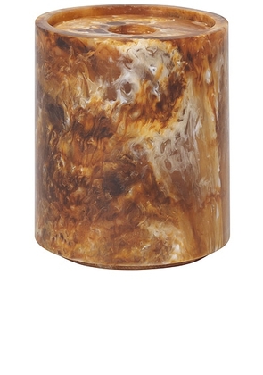 Ferm Living Cotton Swab Container in Sugar Kelp - Brown. Size all.