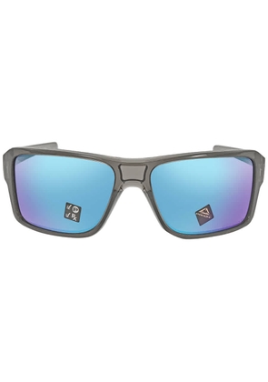 Oakley Double Edge Polarized Prizm Sapphire Rectangular Mens Sunglasses OO9380 938006 66