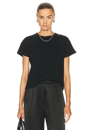 LESET The Margo Tee in Black - Black. Size XS (also in S).