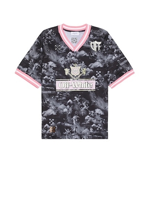 OFF-WHITE Fresco Soccer Tee in Black & White - Black. Size M (also in ).