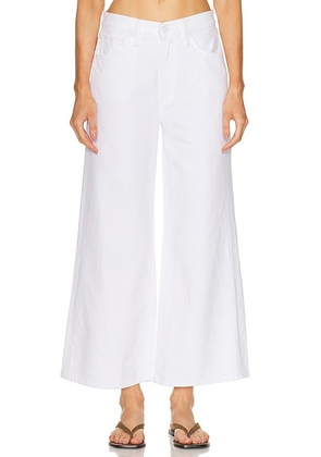 MOTHER The Ditcher Roller Zip Ankle in White - White. Size 28 (also in 30, 33, 34).