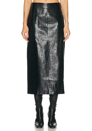 L'Academie By Marianna Alisson Midi Skirt in Black - Black. Size S (also in ).