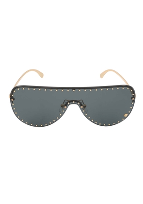 Versace Dark Gray Irregular Ladies Sunglasses VE2230B 100287 45