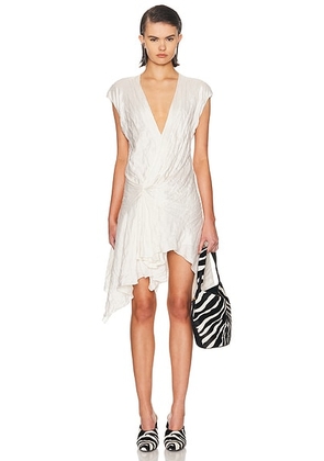 KHAITE Merith Dress in Chalk - White. Size 4 (also in ).