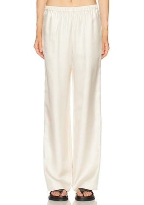 Loulou de Saison Alera Straight Leg Pant in Ivory - Ivory. Size XS (also in ).