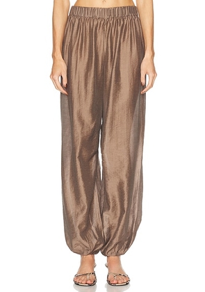 L'Academie by Marianna Harmi Pant in Brown - Brown. Size L (also in M, S, XL, XS, XXS).
