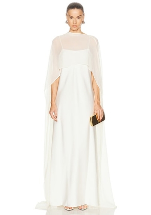 L'Academie by Marianna Evolet Gown in Ivory - Ivory. Size L (also in M, S, XS, XXS).
