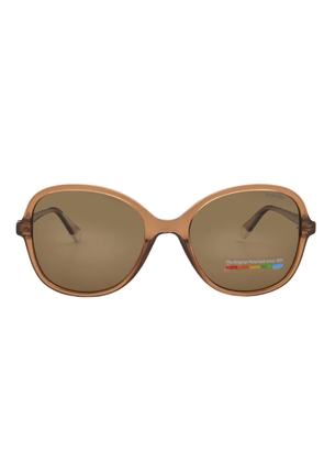 Polaroid Polarize Bronze Butterfly Ladies Sunglasses PLD 4136/S 010A/SP 54