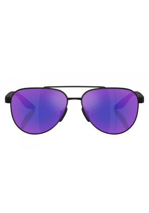Prada Linea Rossa Dark Blue Mirror Violet Mens Sunglasses PS A52S DG005U 58