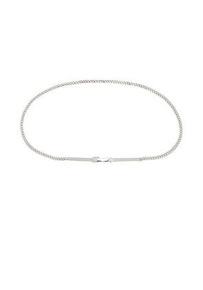 Toteme Chain Belt in Silver - Metallic Silver. Size M/L (also in ).