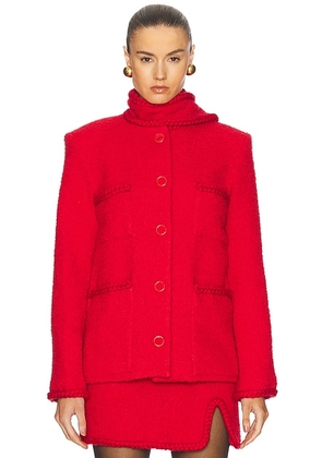 Rowen Rose Short Coat With Pockets in Red - Red. Size L (also in ).