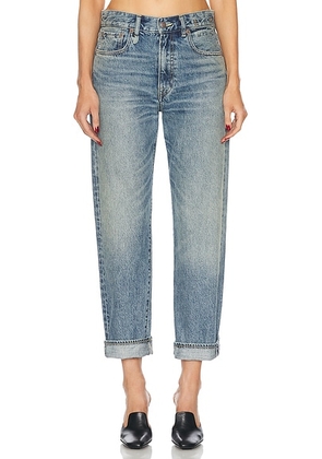 R13 Boyfriend Leg Relaxed Leg in Lena Blue - Blue. Size 31 (also in ).