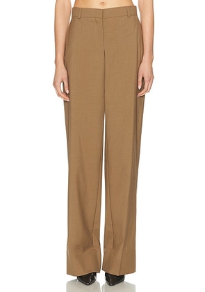 Stella McCartney Melange Tailoring Pant in Toffee - Brown. Size 38 (also in ).