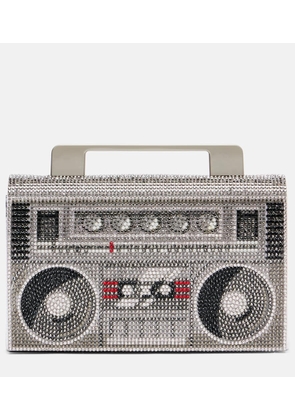 Judith Leiber Couture Soft Boom Box embellished clutch