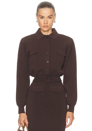 SEROYA Ophelia Sweater in Slate Brown - Brown. Size S (also in XS).