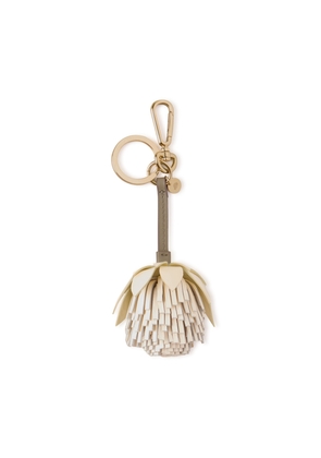 Mulberry Women's Flower Keyring - Pom Pom Buttermilk-Eggshell