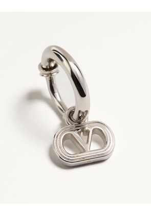 Valentino Garavani Valentino Garavani Ovalette Mono Earring In Metal Man TRANSPARENT UNI