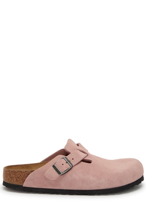 Birkenstock Boston Brushed Suede Clogs - Pink - 38 (IT38/ UK5)