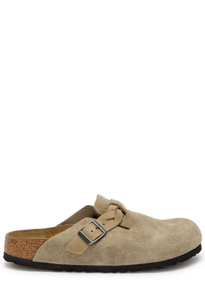Birkenstock Boston Braided Brushed Suede Clogs - Beige - 41 (IT41/ UK8)