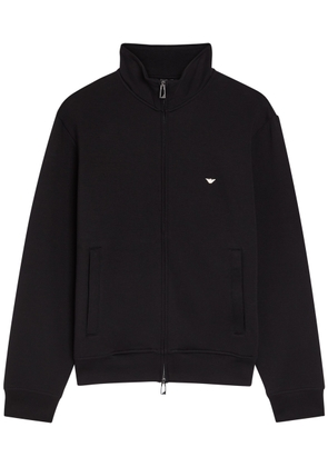 Emporio Armani Logo-embroidered Jersey Sweatshirt - Black - M
