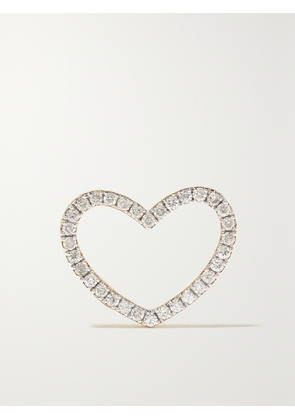 Yvonne Léon - Open Heart 18-karat Gold Diamond Single Earring - One size