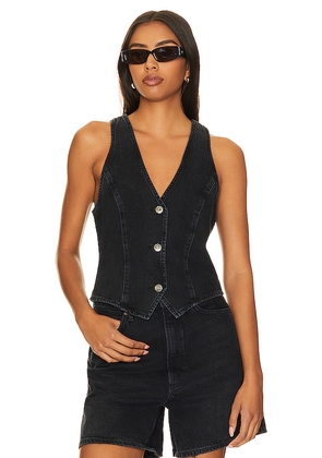 AGOLDE Heller Vest in Black. Size M. Also in XL.