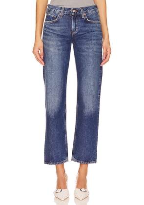 AGOLDE Amber Low Rise Straight Jeans in Blue. Size 34. Also in 31.