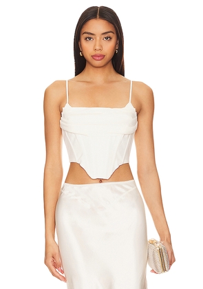 Bardot Jocosa Corset Top in White. Size 10. Also in 8.