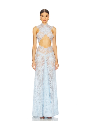 Bronx and Banco Naia Lace Gown in Baby Blue. Size M. Also in L.
