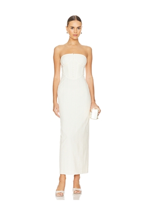 Camila Coelho Vista Midi Dress in Beige. Size M. Also in L.