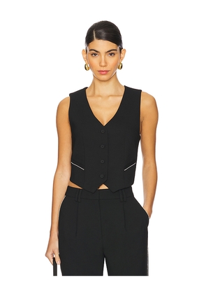 ALLSAINTS Atlas Krys Waistcoat in Black. Size 12. Also in 0, 8.