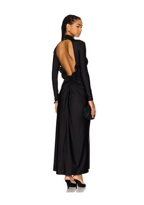 Camila Coelho Telma Maxi Dress in Black. Size XS. Also in XXS.