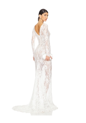 Bronx and Banco Colette Lace Gown in White. Size M. Also in XS.