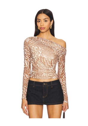 AFRM Barry Top in Brown. Size L. Also in M.