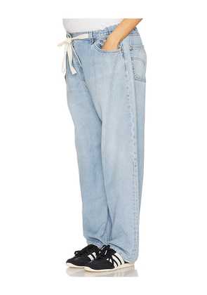 aligrace Vintage Drawstring Maternity Jeans in Blue. Size M. Also in S, XS.