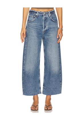 Citizens of Humanity Ayla Undone Hem Crop Jeans in Blue. Size 27. Also in 30.