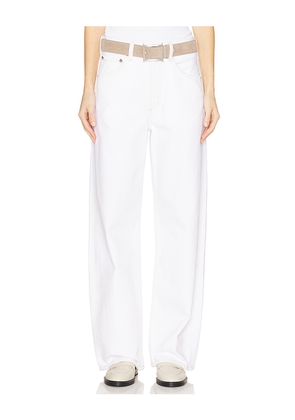 AGOLDE Low Curve Jeans in White. Size 27. Also in 31, 34.