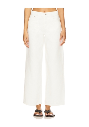 ANINE BING Manon Jeans in White. Size 30. Also in 31, 32.