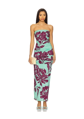 AFRM Marlo Crochet Lace Dress in Teal,Purple. Size L. Also in XS, XXL, XXS.