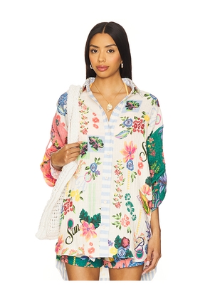 Agua Bendita Chrissy 1 Citrus Dress in Cream. Size M. Also in S, XS.